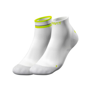 CRIVIT 2 paar dames fietssokken (Wit/marineblauw/neongeel, 39/40)