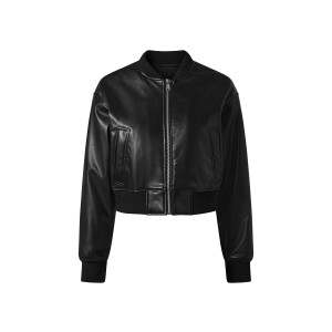 esmara Dames bikerjack of bomberjack (zwart/textuur, 38)