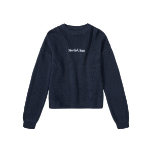 pepperts! Meisjes gebreide pullover (158/164, Marineblauw)