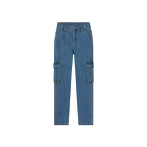 pepperts! Jongens cargo jeans - Slim Fit (158, Lichtblauw)
