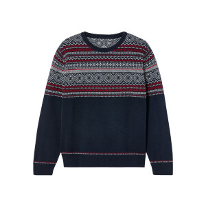 pepperts! Jongens trui (134/140, wit/rood/marineblauw)