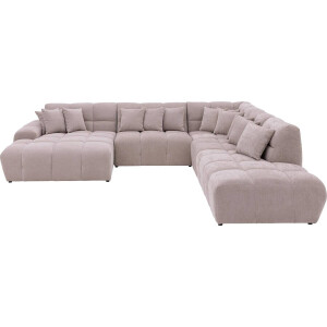 Goossens Excellent Bank Kubus beige, stof, 1,5-zits, modern design