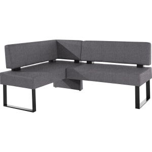 Home affaire Hoekbank Oliver met metalen frame, keukenbank verschillende hoezen cord eetkamerbank ottos choice