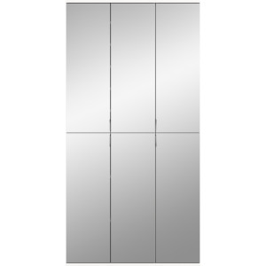 INOSIGN Halmeubelset Trondheim, 91 cm, bestaande uit 2 Kasten, 6 Spiegelduren, 15 Vakken (set, 2-delig)