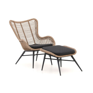 Intenso Rovello lounge tuinstoel met voetenbank - Laagste prijsgarantie!