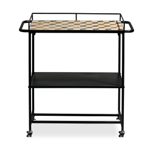 Karv metalen keuken trolley zwart