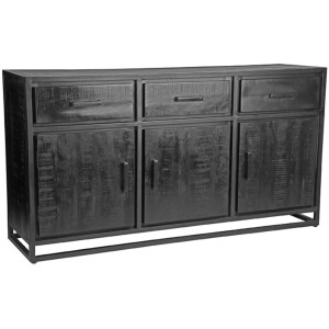 LABEL51 Dressoir 'Chili' Zwart Mangohout, 170cm