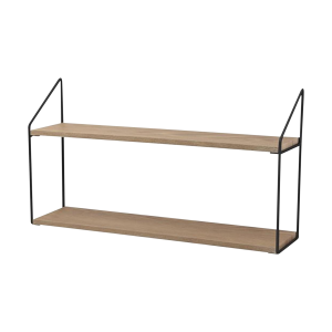 Cara houten wandrek naturel - 60 x 33 cm