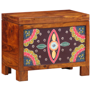 vidaXL Opbergbox Multikleur 50 x 30 x 40 cm Massief acaciahout