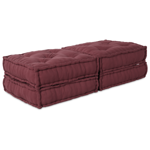 vidaXL Modulair Sofabet 2 pcs Bordeaux 140 x 70 x 36 cm Stof