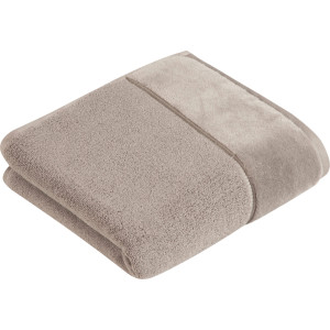 Vossen Handdoek Pure Katoen & VEGAN, met elegante veloursrand (2 stuks)