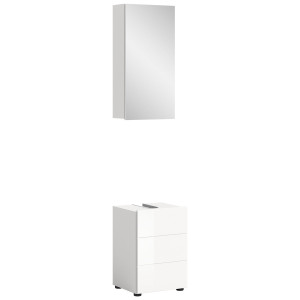 welltime Badmeubelset Biel, 2 delig, inclusief LED verlichting, bestaande uit: (2 stuks)