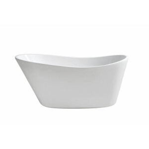 Wiesbaden Trapeze vrijstaand ligbad 170 x 77 cm acryl glans wit met waste glans wit 21.3690