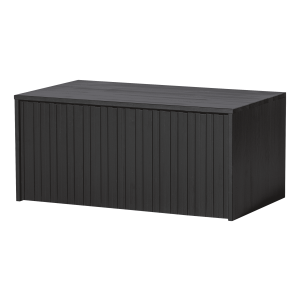 WOOOD Exclusive Kistbank 'New Gravure' Grenenhout, kleur Zwart