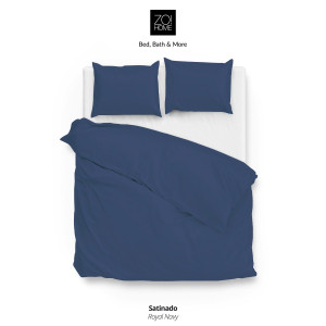 Zo!Home Satinado Dekbedovertrek Blue | Swiss Sense