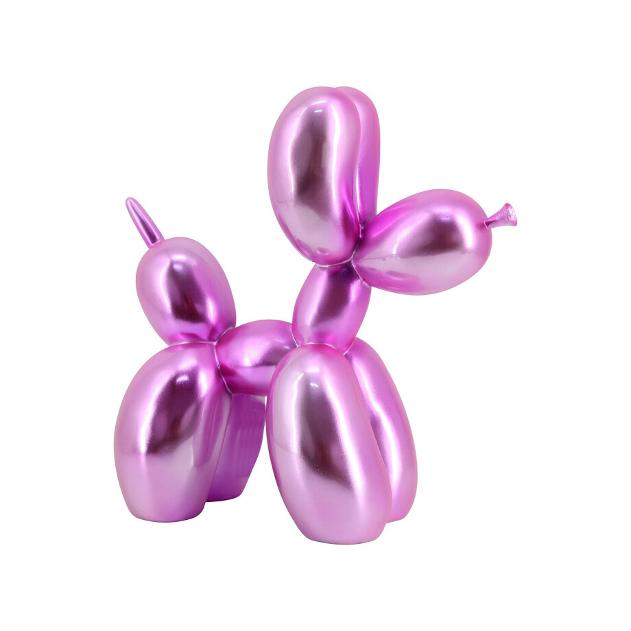 Richmond Decoratie 'Dog' 26cm hoog, kleur Roze Richmond Decoratie 'Dog' 26cm hoog, kleur Roze afbeelding 1