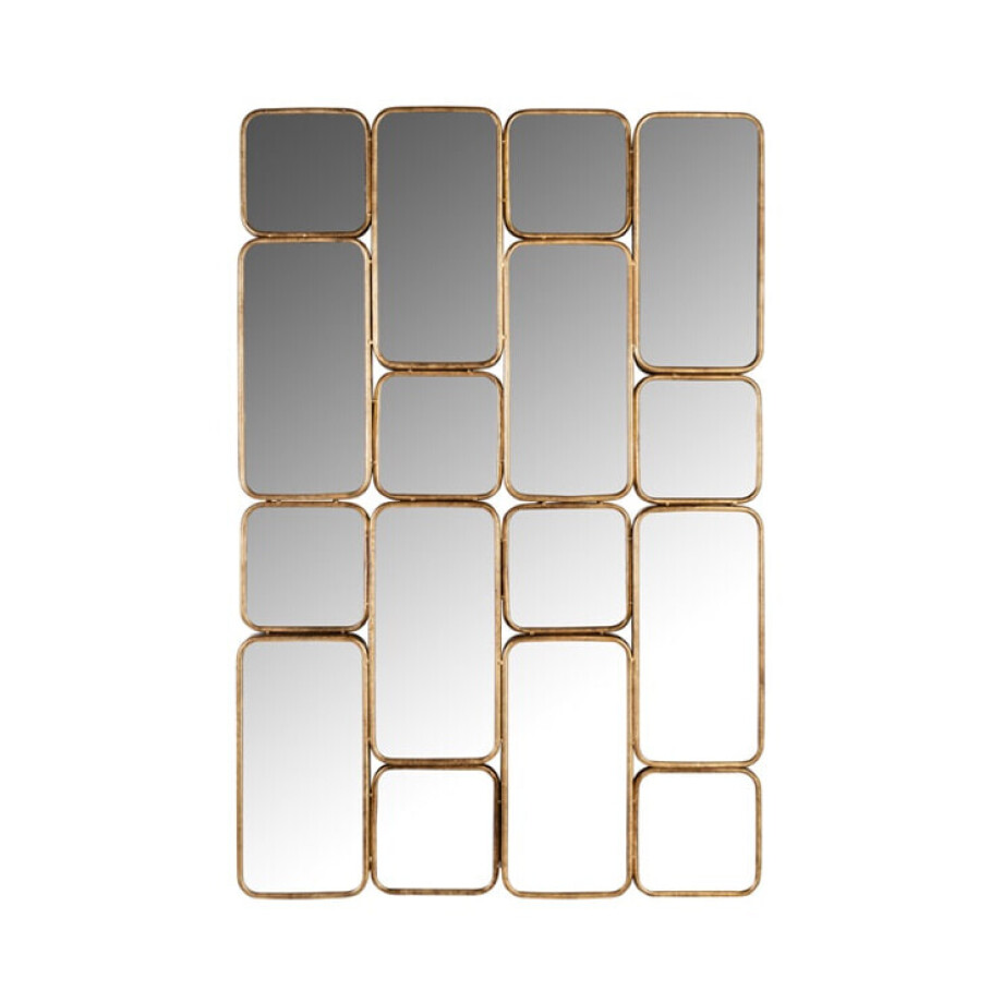 Richmond Spiegel 'Birche' met 16 spiegels, kleur Goud Richmond Spiegel 'Birche' met 16 spiegels, kleur Goud afbeelding