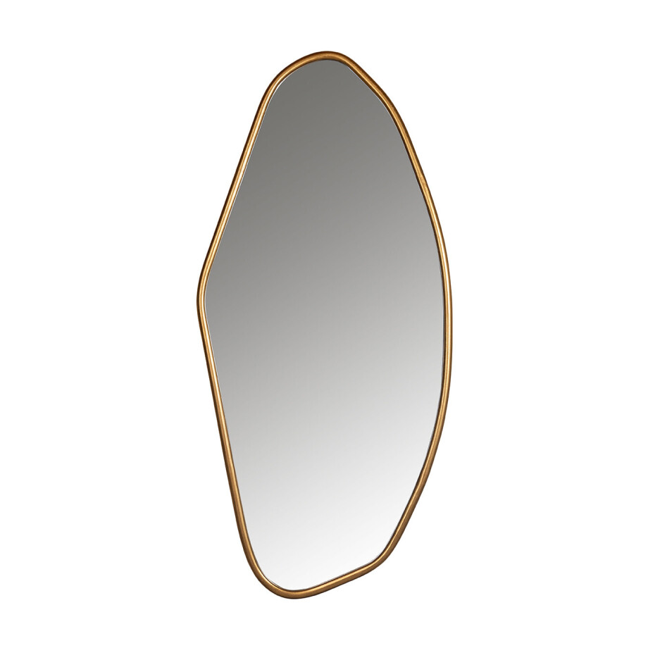 Richmond Organische Spiegel 'Eldon' 100cm, kleur Goud Richmond Organische Spiegel 'Eldon' 100cm, kleur Goud afbeelding