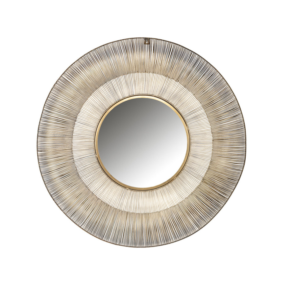 Richmond Ronde Spiegel 'Aliza' Ø100cm, kleur Brushed Gold afbeelding 1