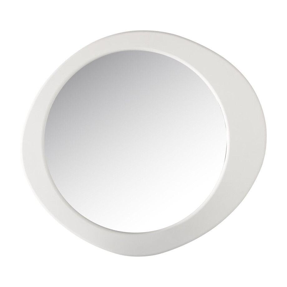 Richmond Organische Spiegel 'Bloomstone' 120 x 108cm, kleur Wit Richmond Organische Spiegel 'Bloomstone' 120 x 108cm, kleur Wit afbeelding 1