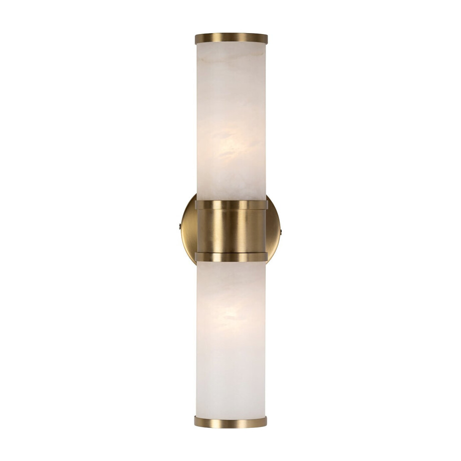 Richmond Wandlamp 'Charlize' marmerlook 2x E14, kleur goud afbeelding 