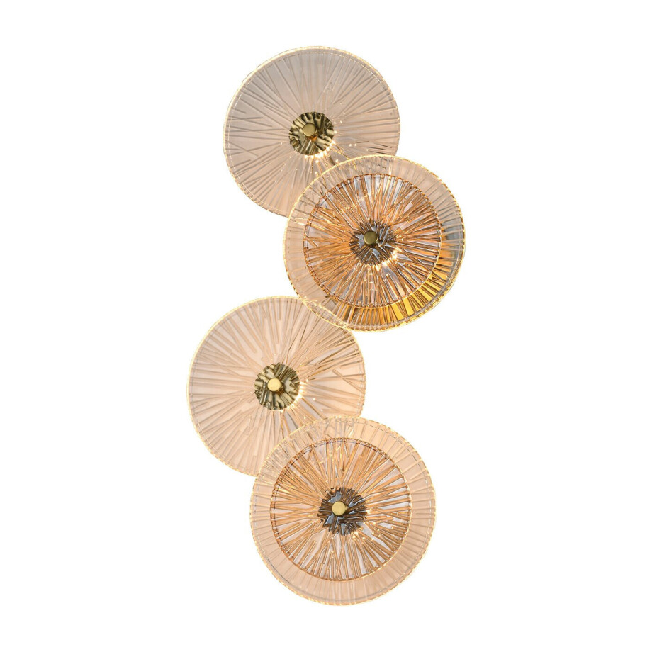 Richmond Wandlamp 'Linzi' 4-lamps, kleur Brushed Gold afbeelding 1