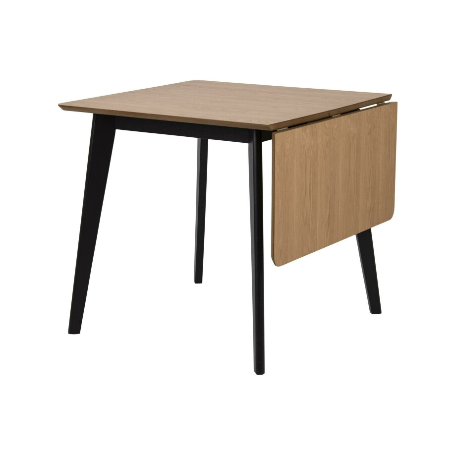 Bendt Uitklapbare Eettafel 'Torkil' Eiken, 80/120 x 80cm afbeelding 1