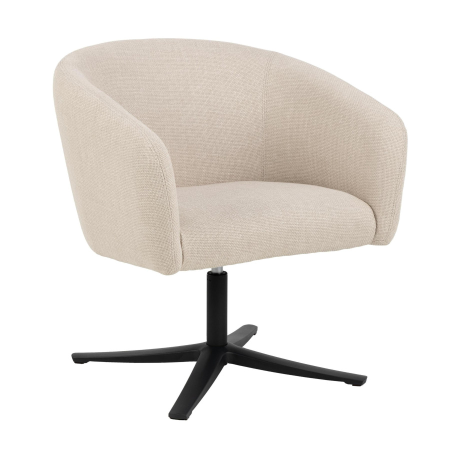 Bendt Draaifauteuil 'Jessie' kleur Beige afbeelding 1