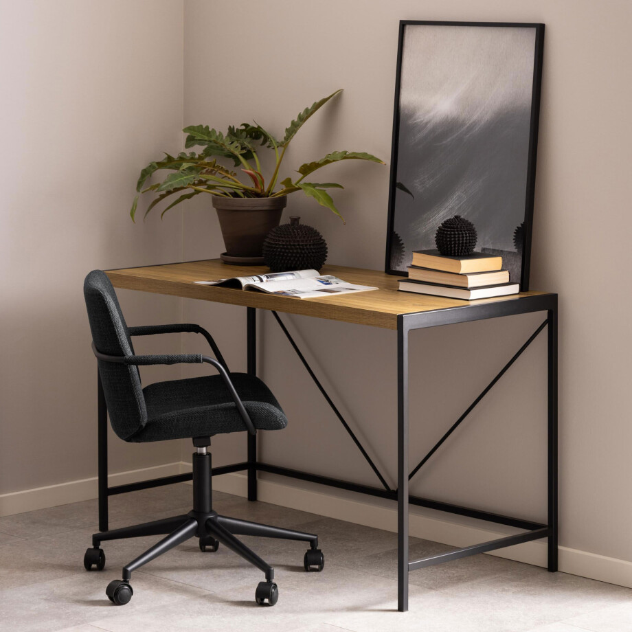 Bendt Bureau 'Deryk' Eikenlook, 120 x 60cm Bendt Bureau 'Deryk' Eikenlook, 120 x 60cm afbeelding 1