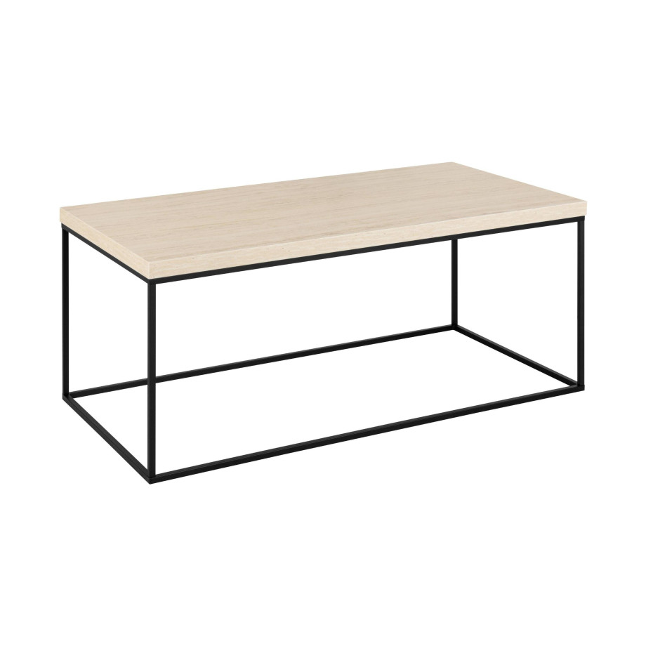 Bendt Salontafel 'Maresa' Travertin look, 110 x 55cm, kleur Beige afbeelding 1