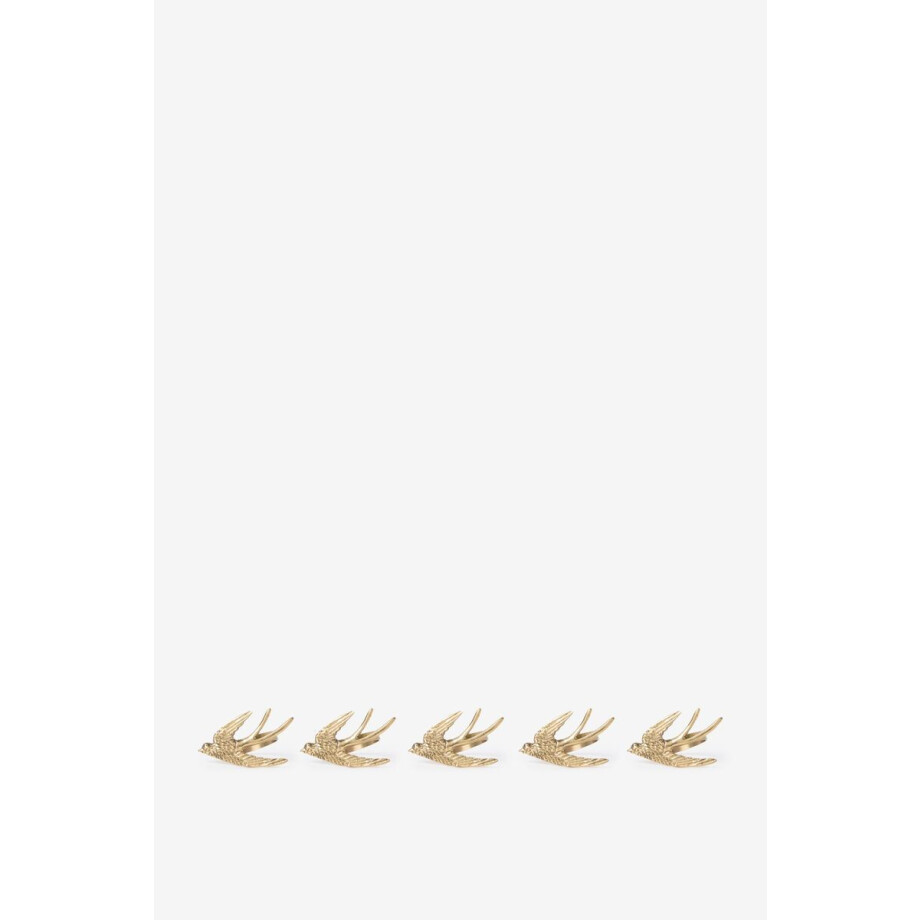 Goudkleurige servetring zwaluw afbeelding 1