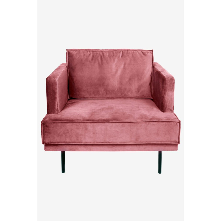 The Duchess velvet loveseat Juke roze afbeelding 1