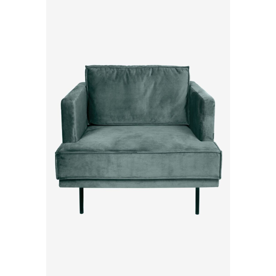 The Duchess velvet loveseat Juke grijs blauw The Duchess velvet loveseat Juke grijs blauw afbeelding 1