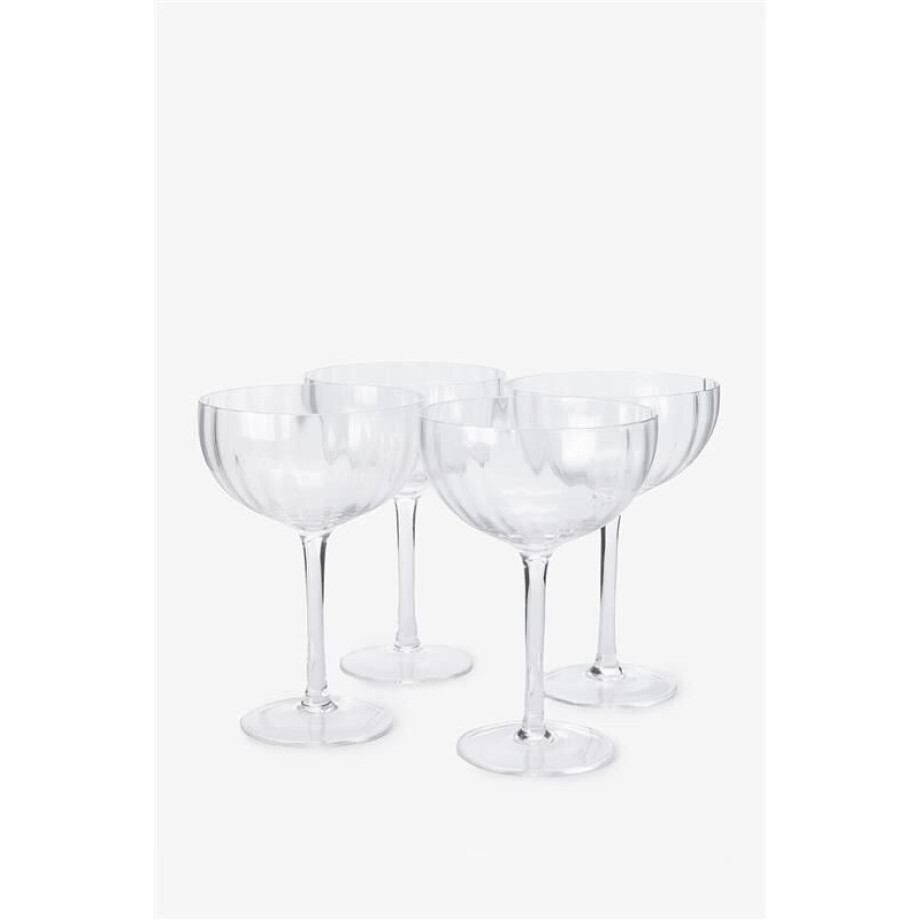 Scallop cocktailglas transparant afbeelding 1