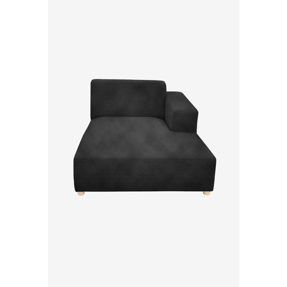 Earl velvet chaise longue rechts Juke antraciet Earl velvet chaise longue rechts Juke antraciet afbeelding 1