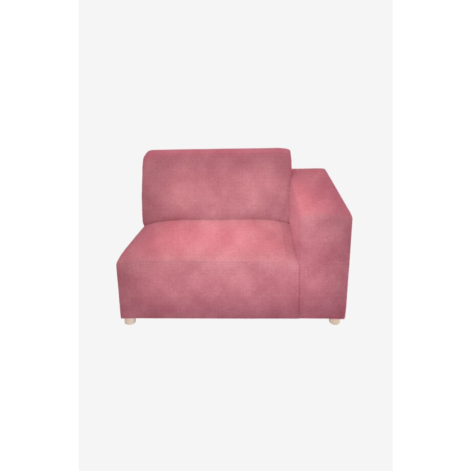 Earl velvet 1.5-zits bank arm rechts Juke pink Earl velvet 1.5-zits bank arm rechts Juke pink afbeelding 1