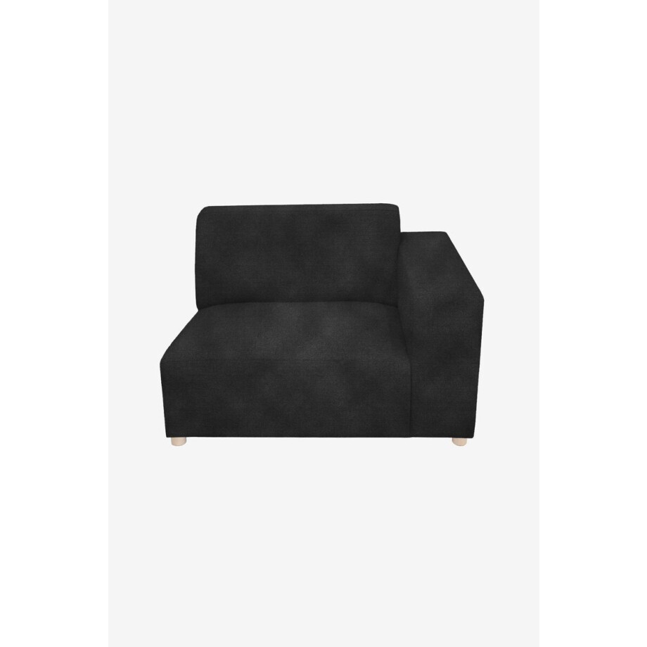 Earl velvet 1.5-zits bank arm rechts Juke antraciet Earl velvet 1.5-zits bank arm rechts Juke antraciet afbeelding 1