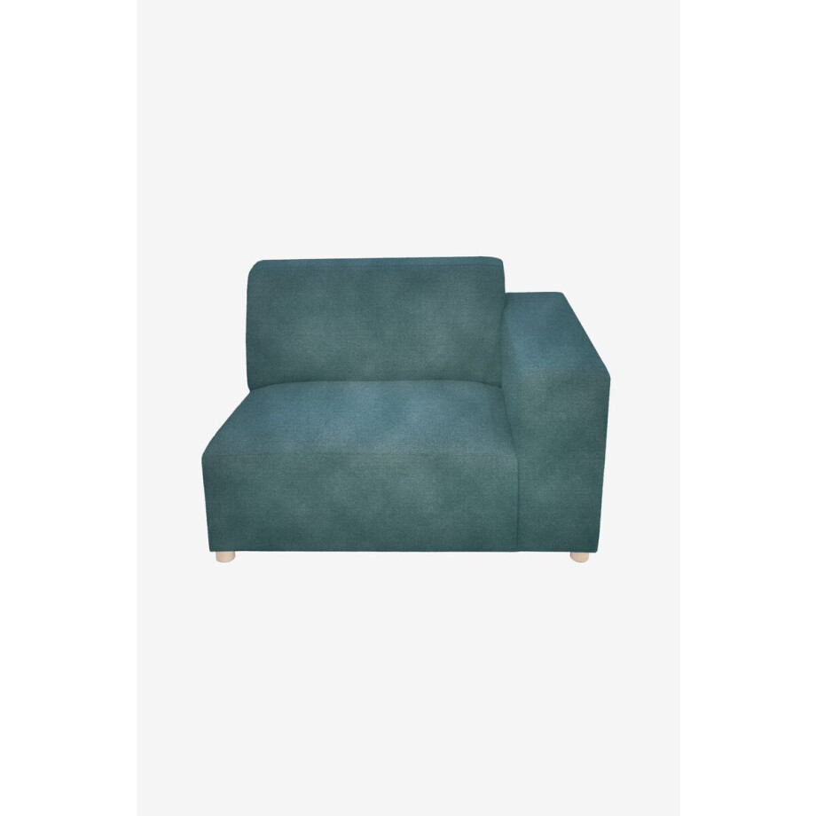 Earl velvet 1.5-zits bank arm rechts Juke grijsblauw Earl velvet 1.5-zits bank arm rechts Juke grijsblauw afbeelding 1