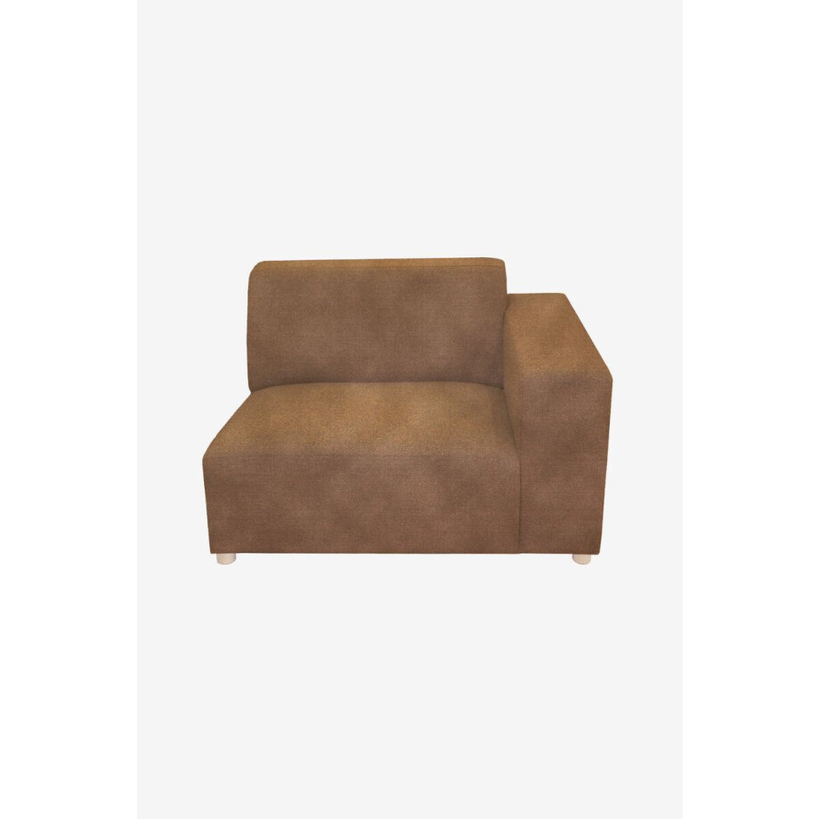 Earl velvet 1.5-zits bank arm rechts Juke brons afbeelding 1