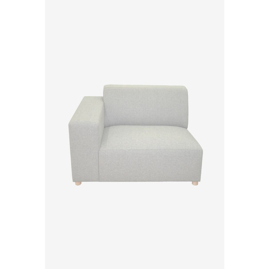 Earl 1.5-zits bank arm links Forward light grey afbeelding 1