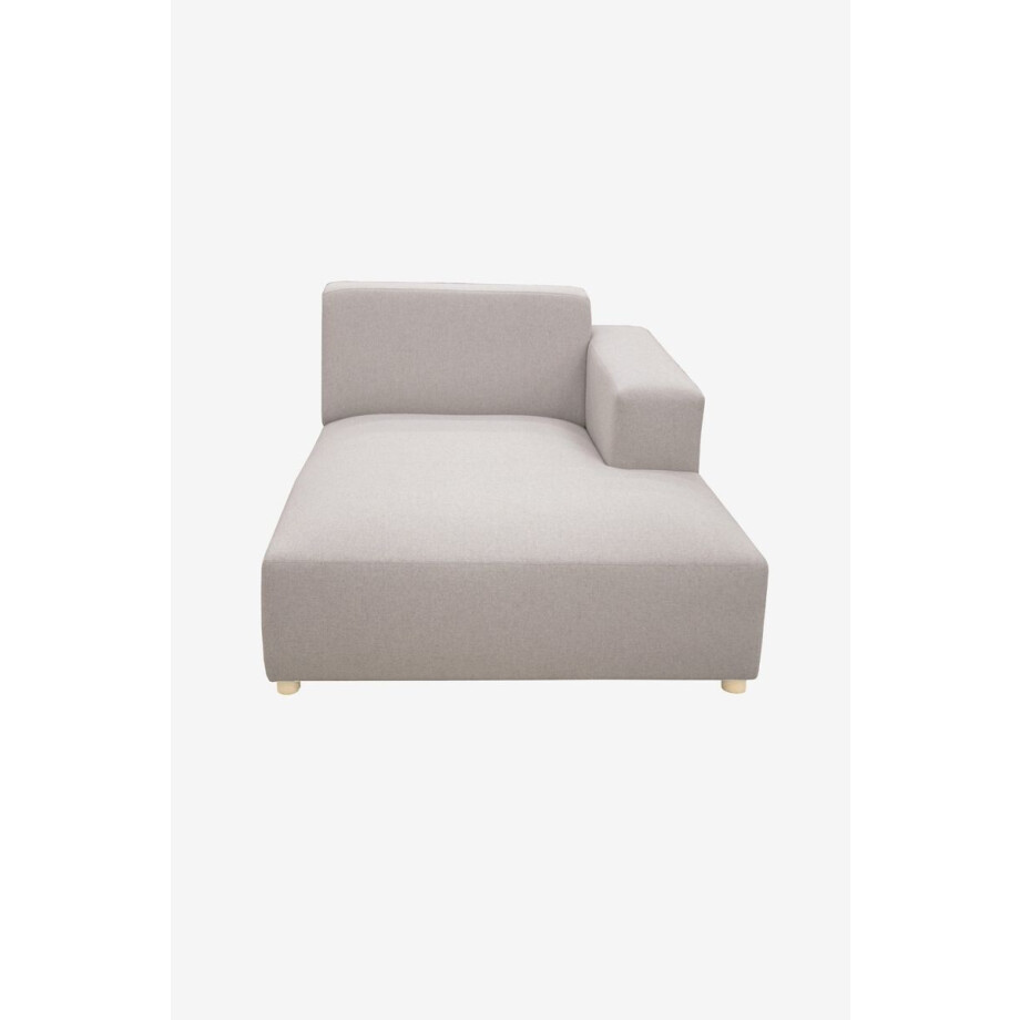 Earl chaise longue rechts Unit stone afbeelding 1