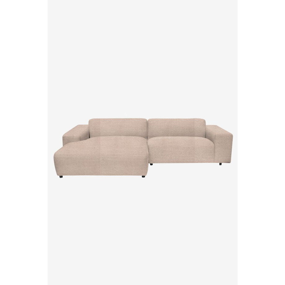 King 3-zits bank chaise longue links dentro beige afbeelding 1