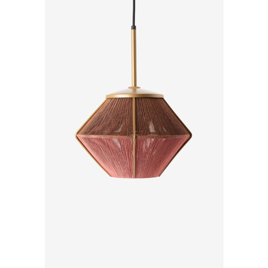 PRE-ORDER: Bruin-roze hanglamp aural shades mini afbeelding 1