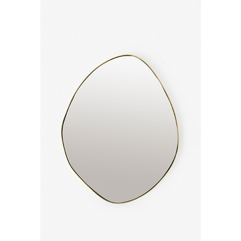 Goudkleurige organische hangspiegel Goudkleurige organische hangspiegel afbeelding 1