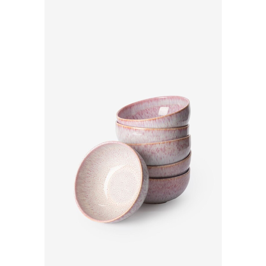 Roze reactive glaze kom groot Roze reactive glaze kom groot afbeelding 1