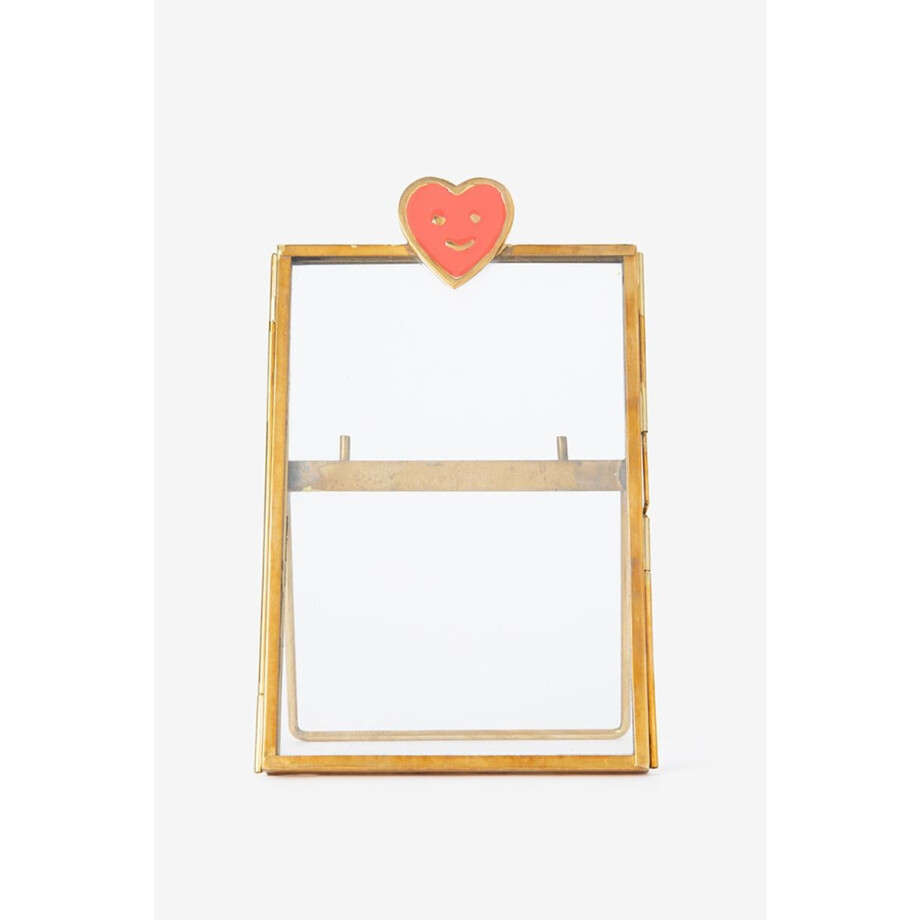 Goudkleurige fotolijst met hart Goudkleurige fotolijst met hart afbeelding 1