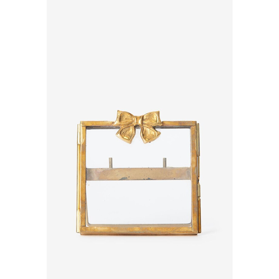 Goudkleurig fotolijstje met strik afbeelding 1