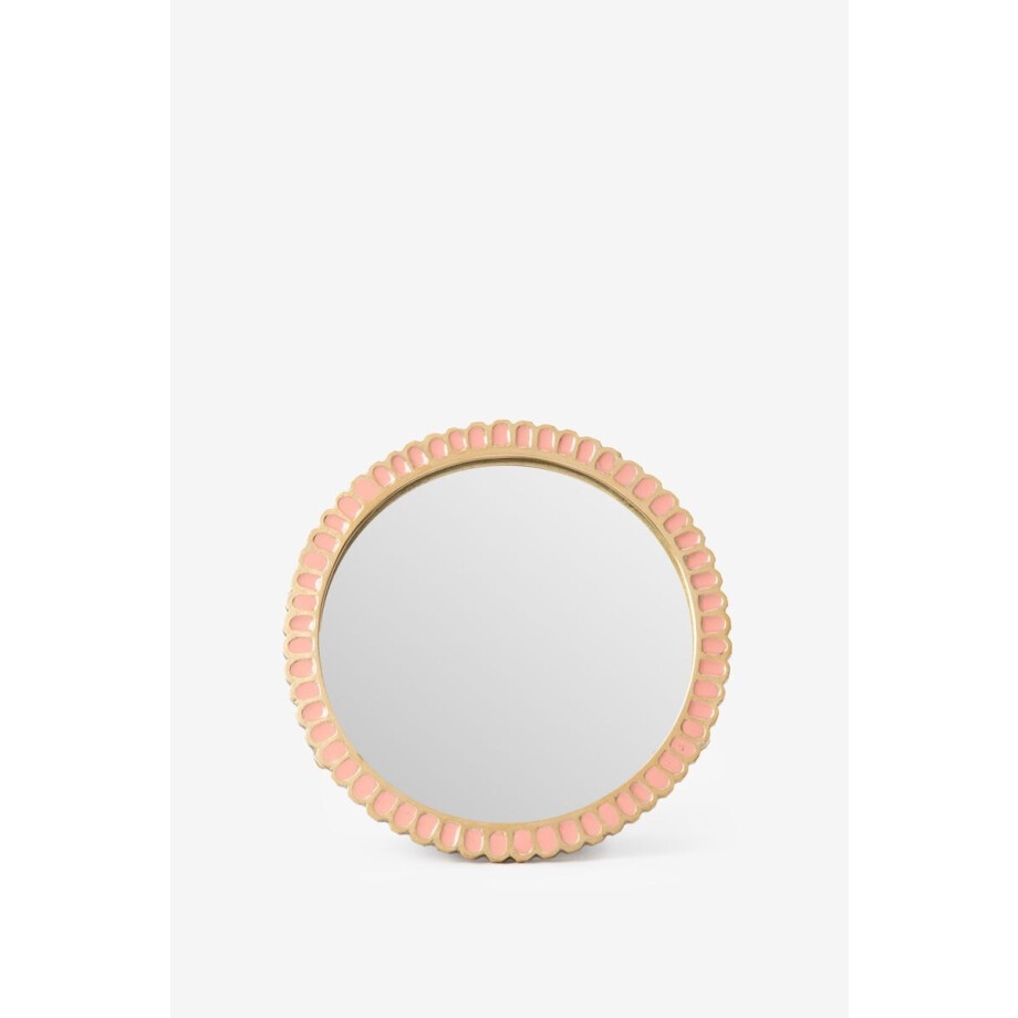Roze scalloped spiegel afbeelding 1