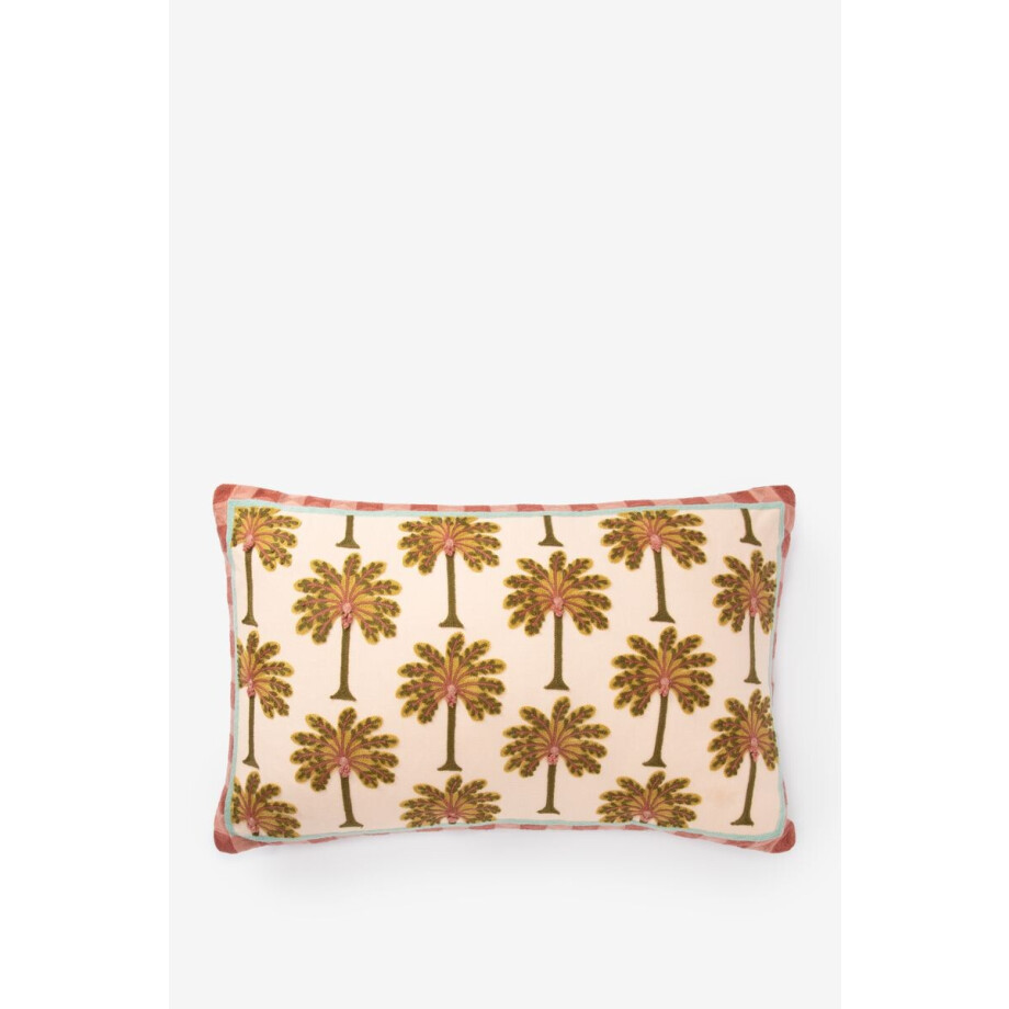 Multicolour kussen met palmbomen afbeelding 1