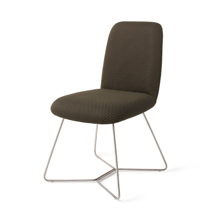 Jesper Home Eetkamerstoel 'Taiwa' Beehive Steel, kleur Jungle Jewel afbeelding 1